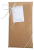 Plaque de porte bois et toile du hibou de la forêt Paquet cadeau : Kraft épais et raphia