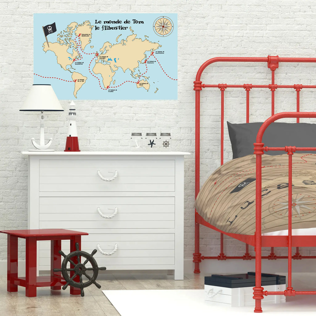 A l'abordage, avec une décoration pirate toute en douceur pour votre petit loup des mers !