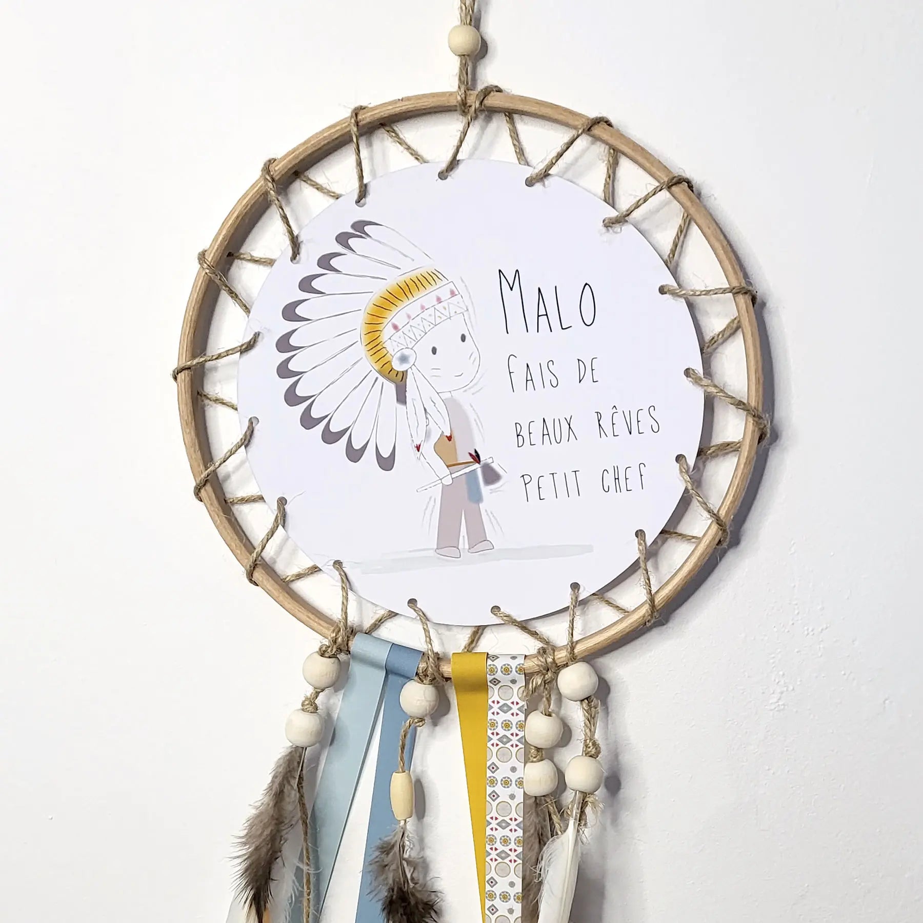 PATIKIL Kit D'attrape-rêves à Faire Soi-même, Décoration Murale Pour Débutant, Style 3, Beige