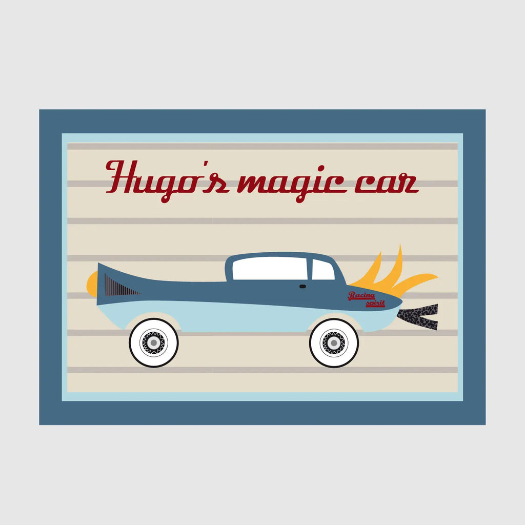 Cadre prénom voiture magic car