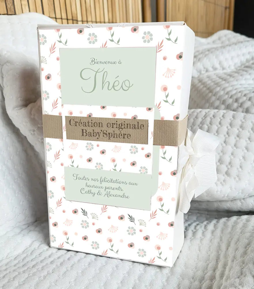 Coffret naissance complet personnalisé thème nature