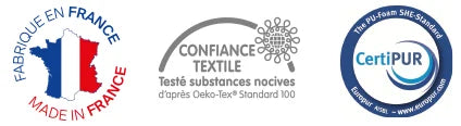 Matelas confiance textile et Certipur