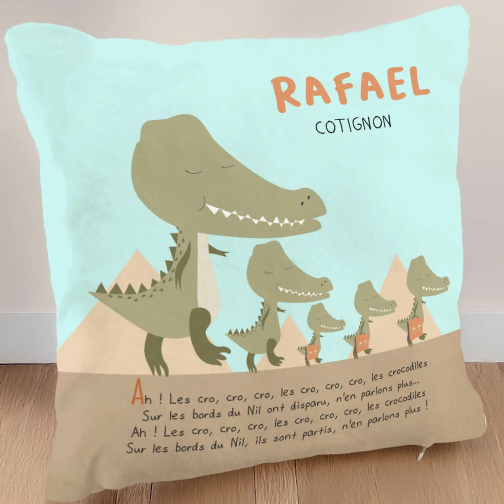 Coussin de la chanson des crocodiles