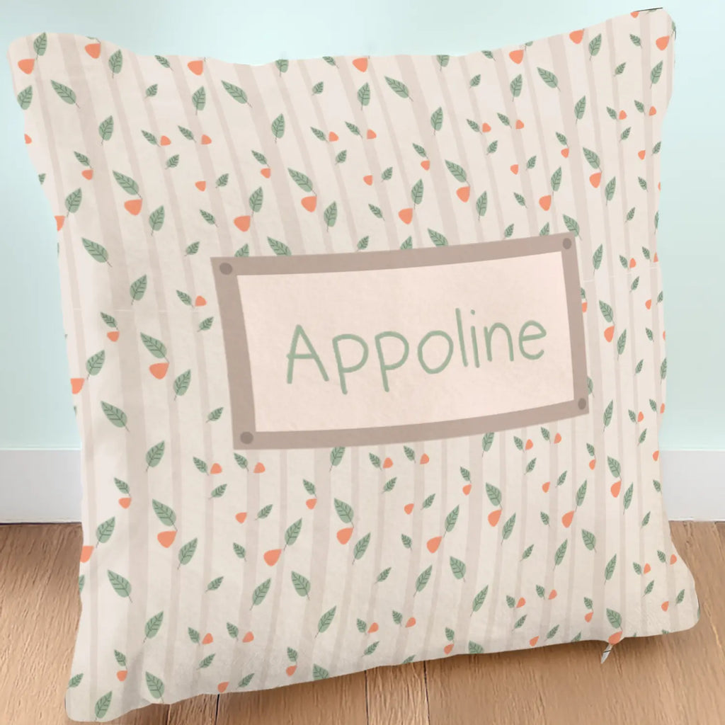 Coussin maternelle personnalisé et motif forêt