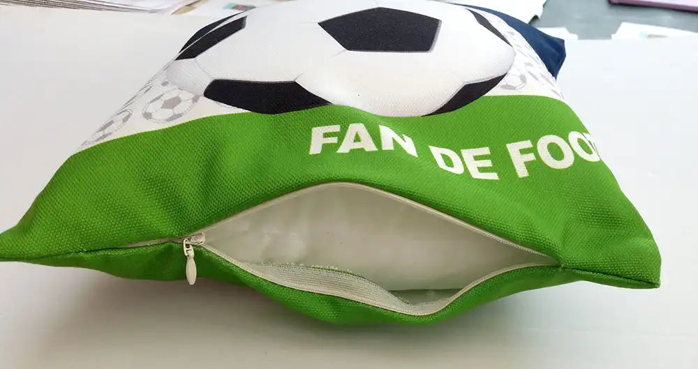 Coussin foot personnalisable et déhoussable