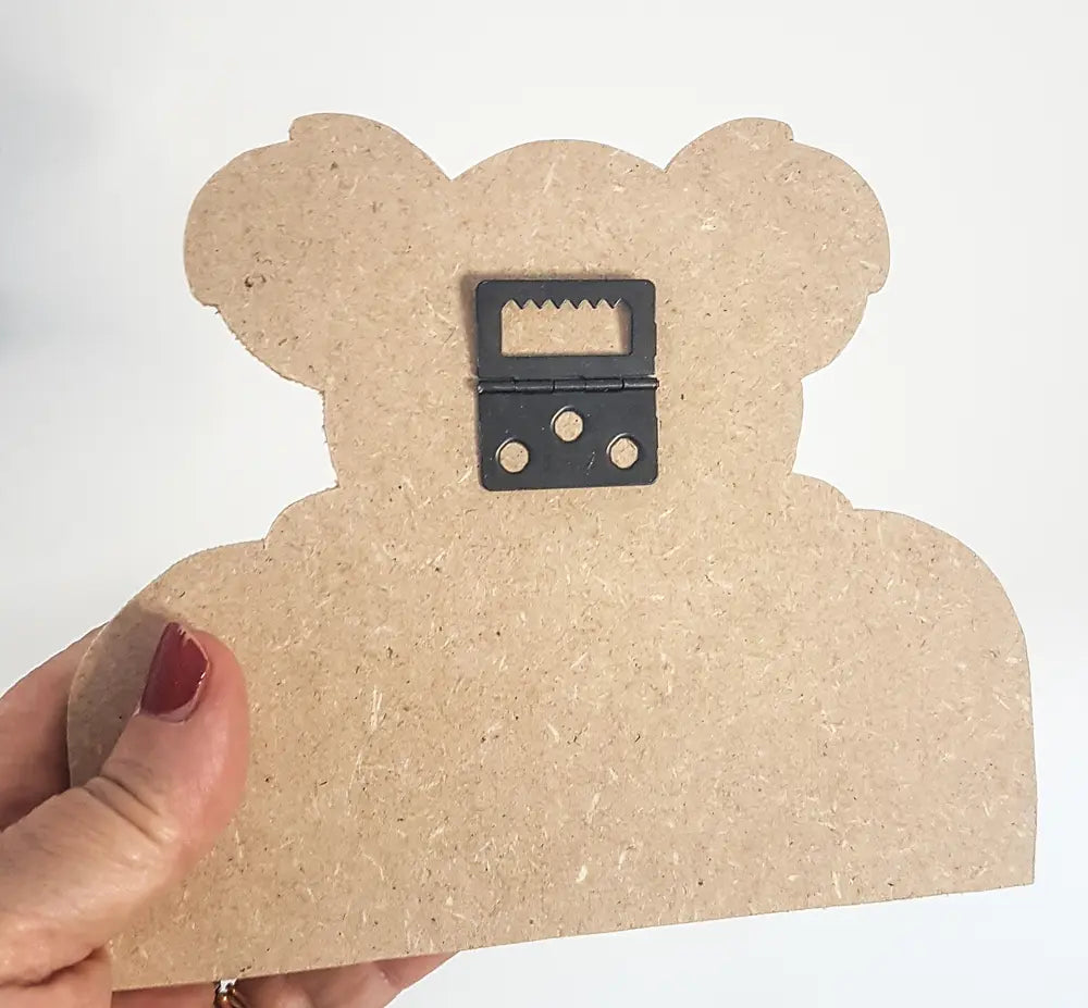 Plaque de porte chantournée forme tête de koala