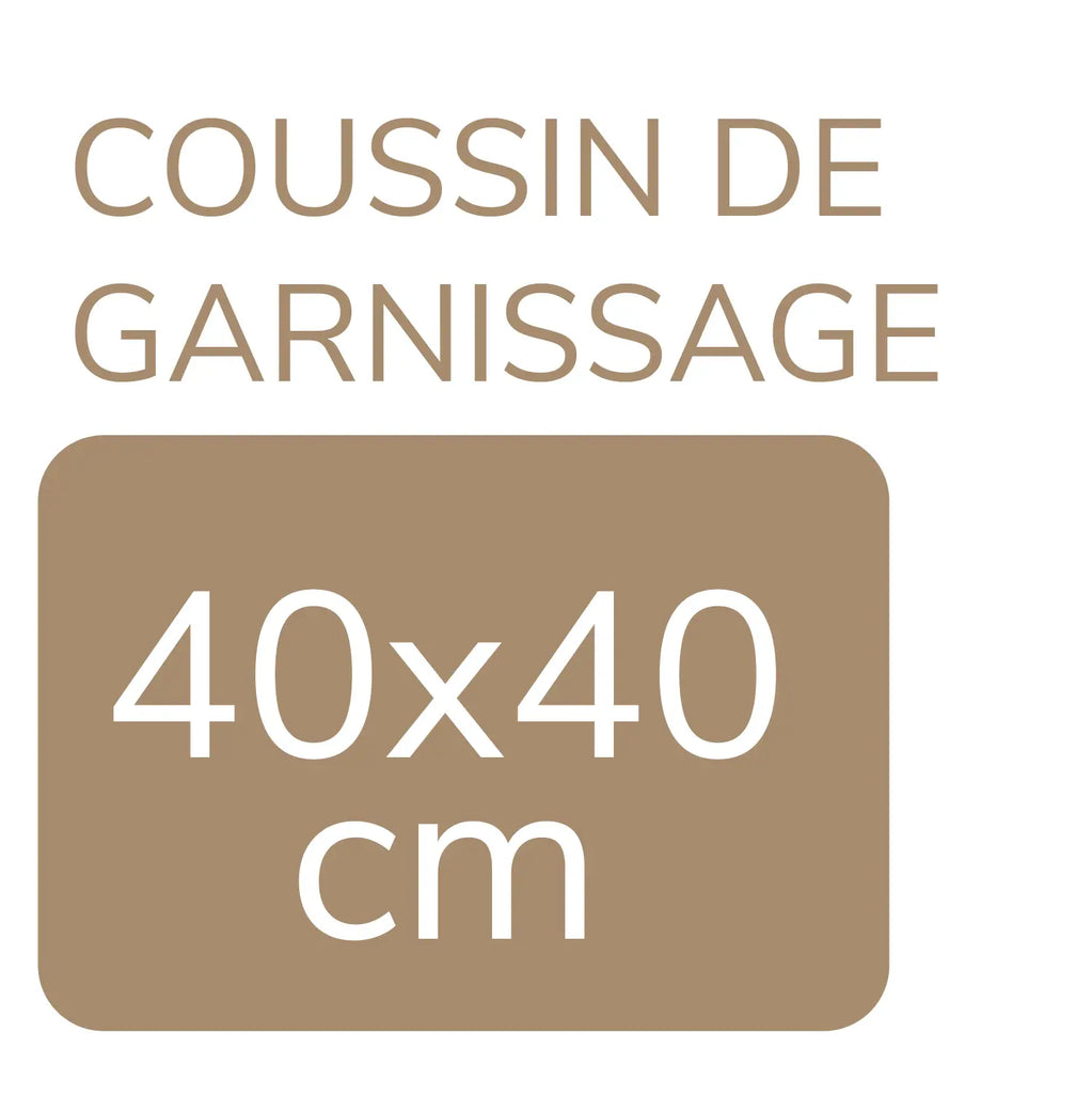 Housse + coussin de garnissage 40x40cm