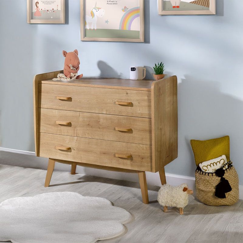 Grande commode 3 tiroirs vintage