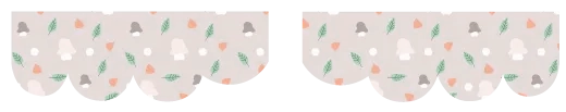 Haut de fenêtre animaux de la forêt