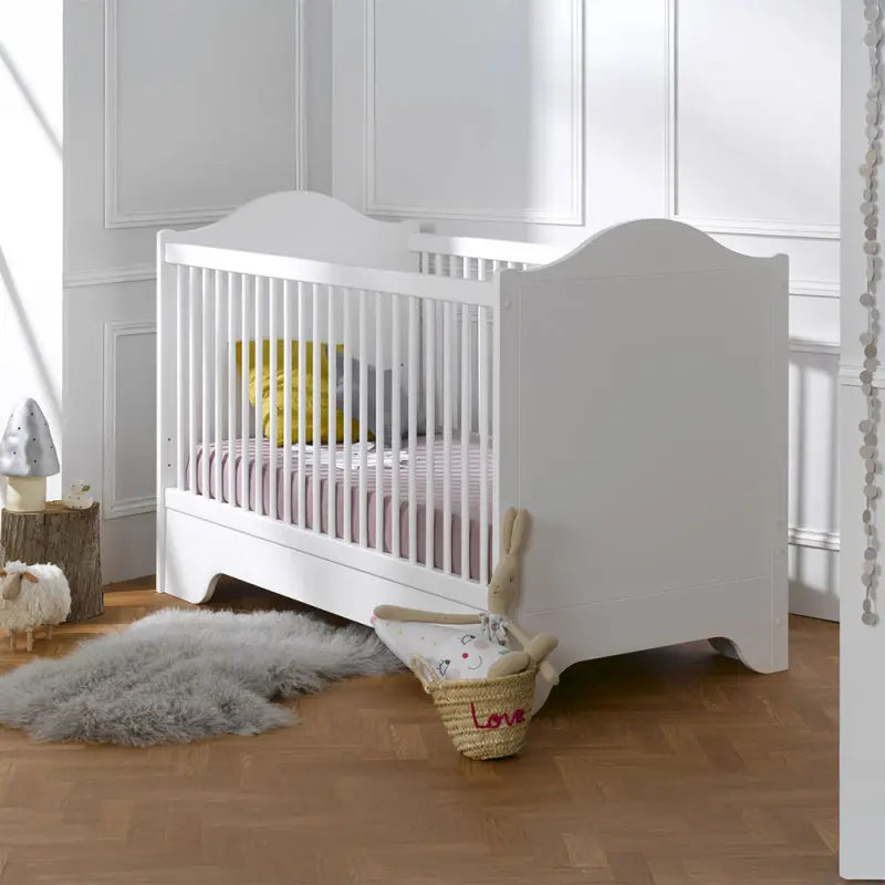 Lit bébé blanc évolutif en banquette