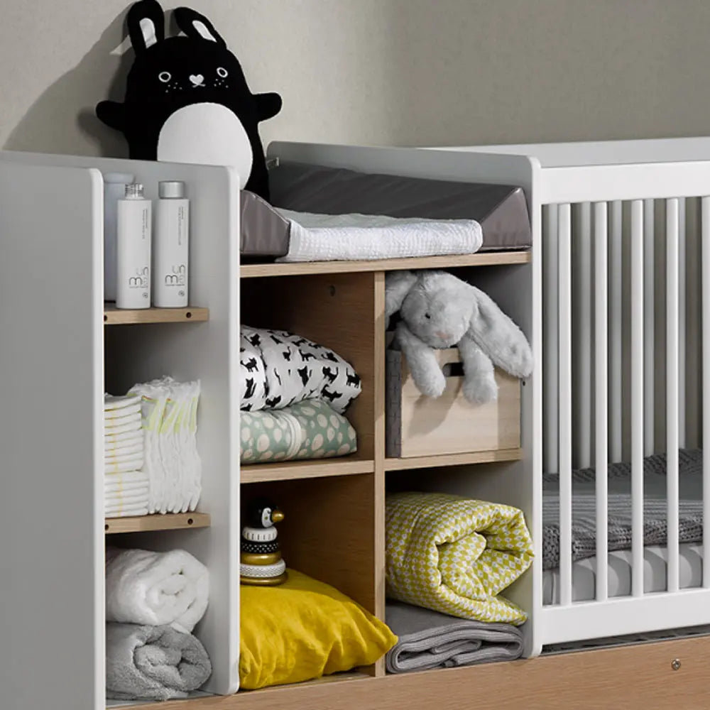 Lit bébé évolutif cocon zoom rangements