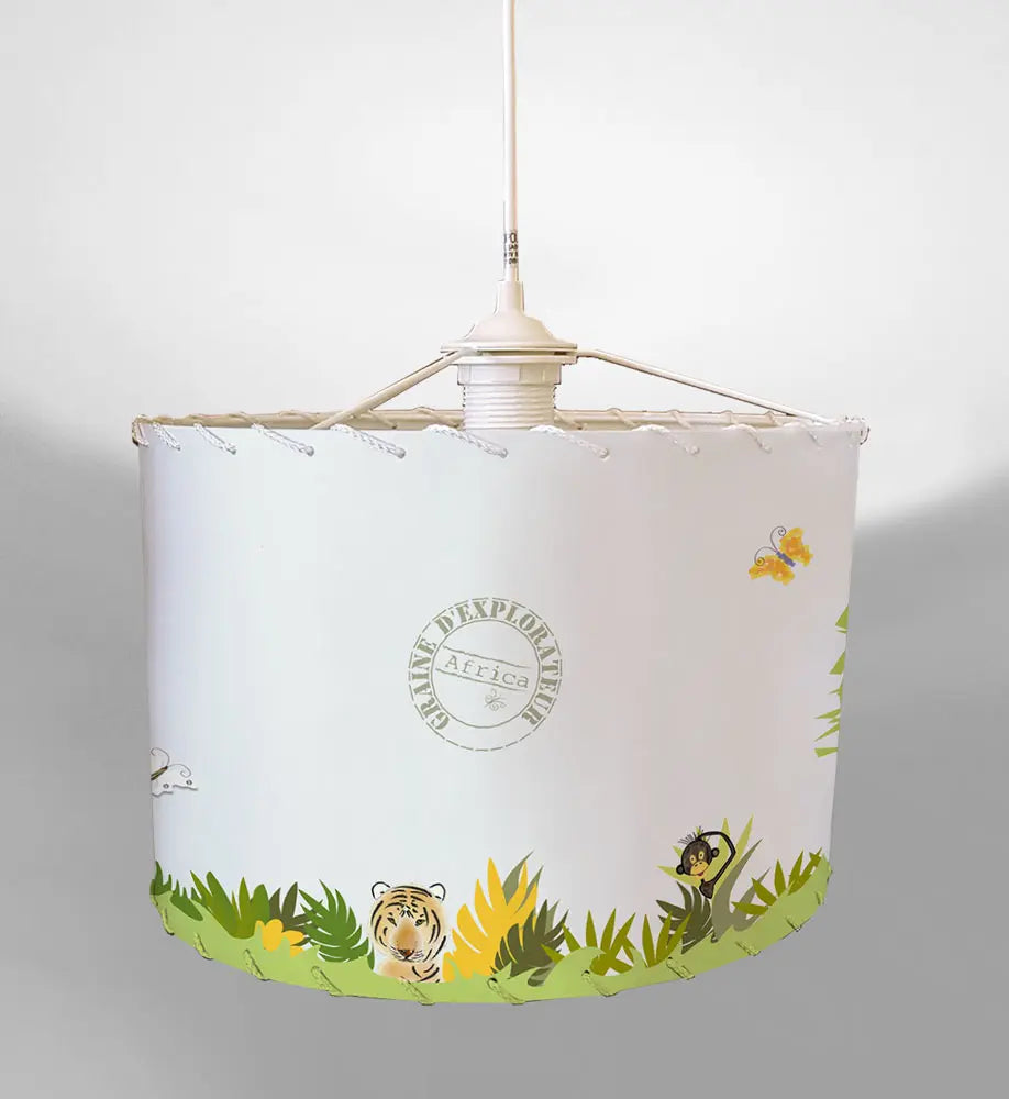Lustre safari proposé en DIY ou prêt à suspendre