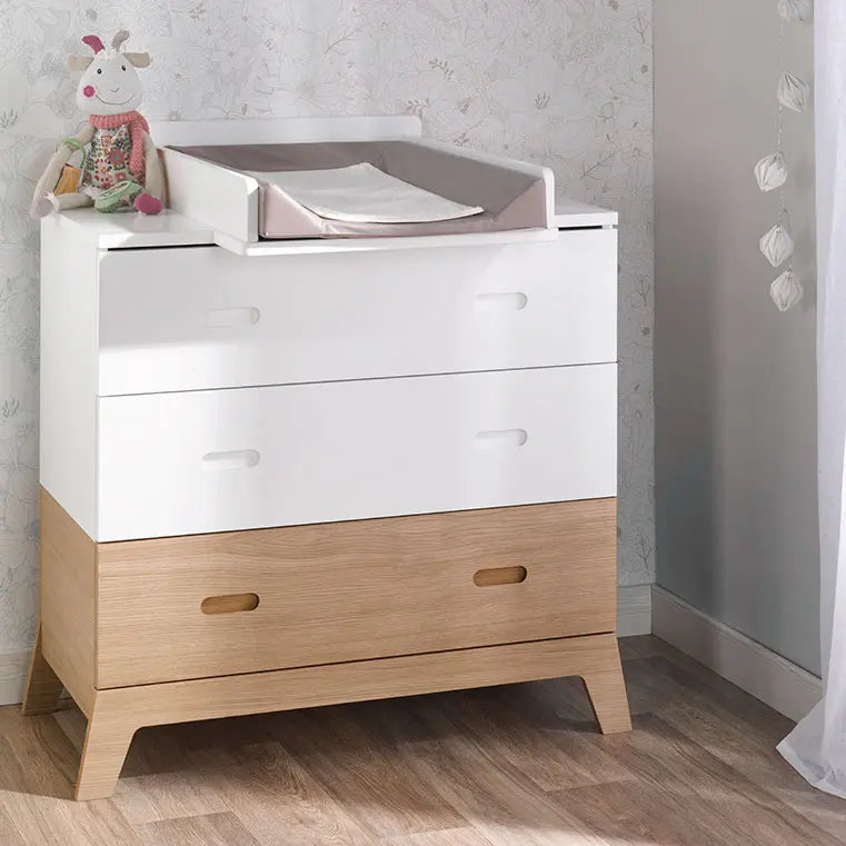 Plan à langer bébé adaptable sur commode NORVEGE