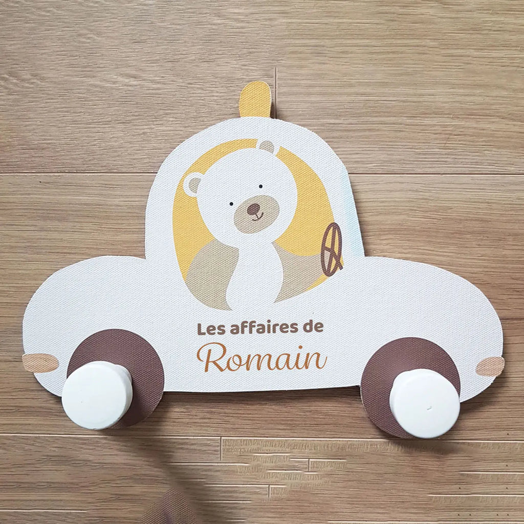 Portemanteau bebe voiture personnalisé