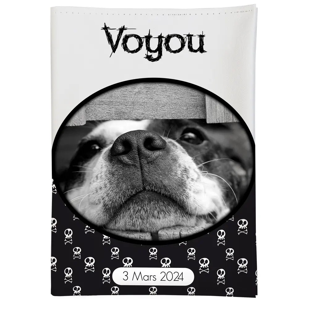 Protège carnet de santé personnalisable avec photo pour chien canaille