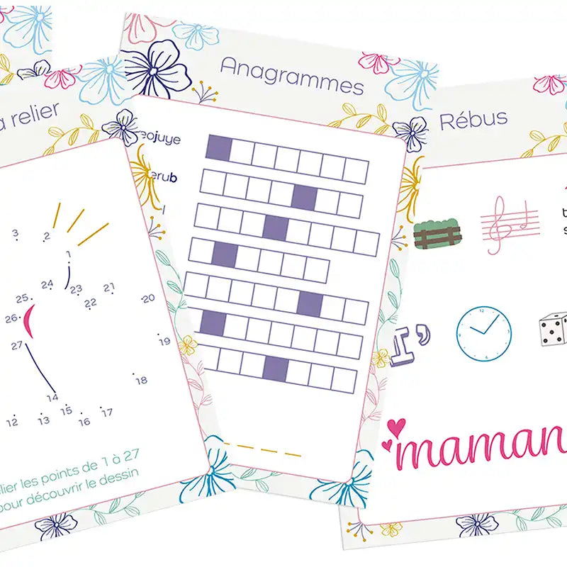 Des jeux amusants qui délivrent des messages d'amour à maman
