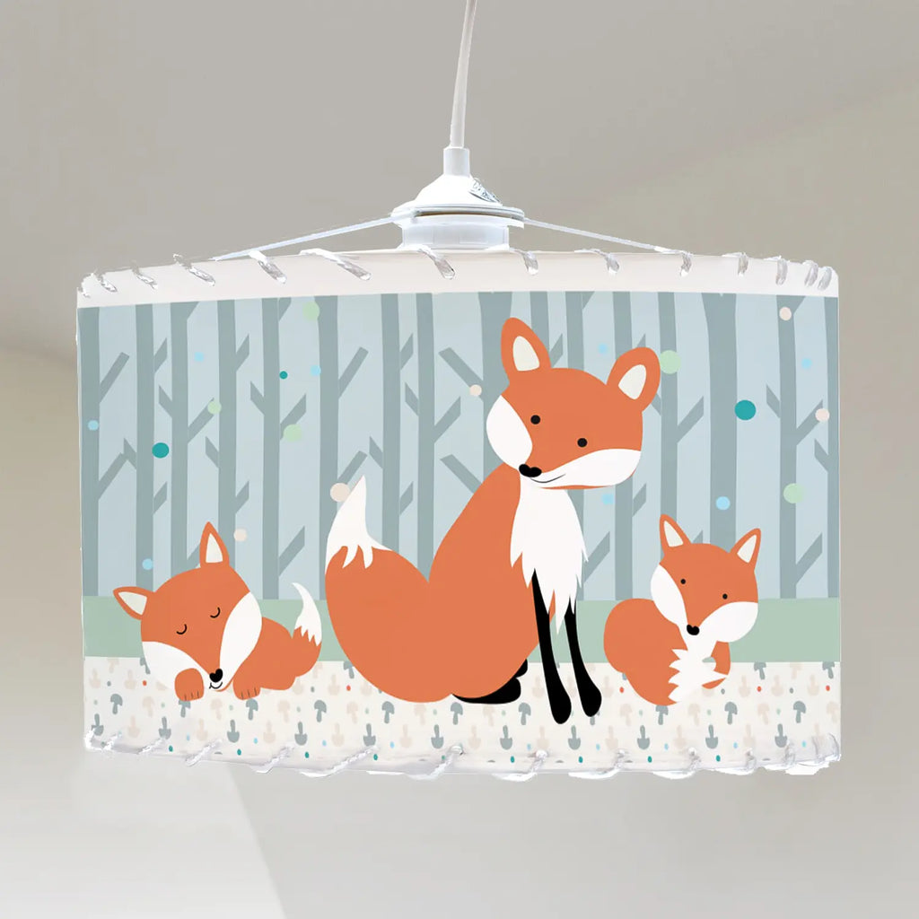 Suspension personnalisable du renard avec ses bébés