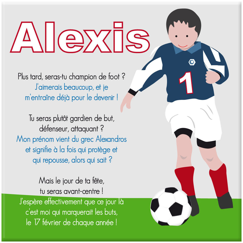 Cadre personnalisé sur le thème fu foot