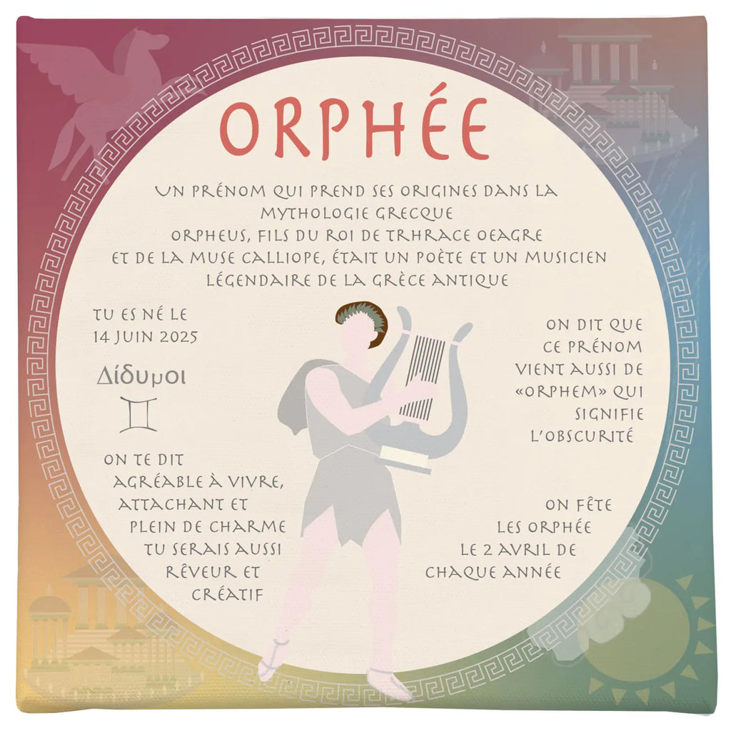 cadeau naissance original Orphée