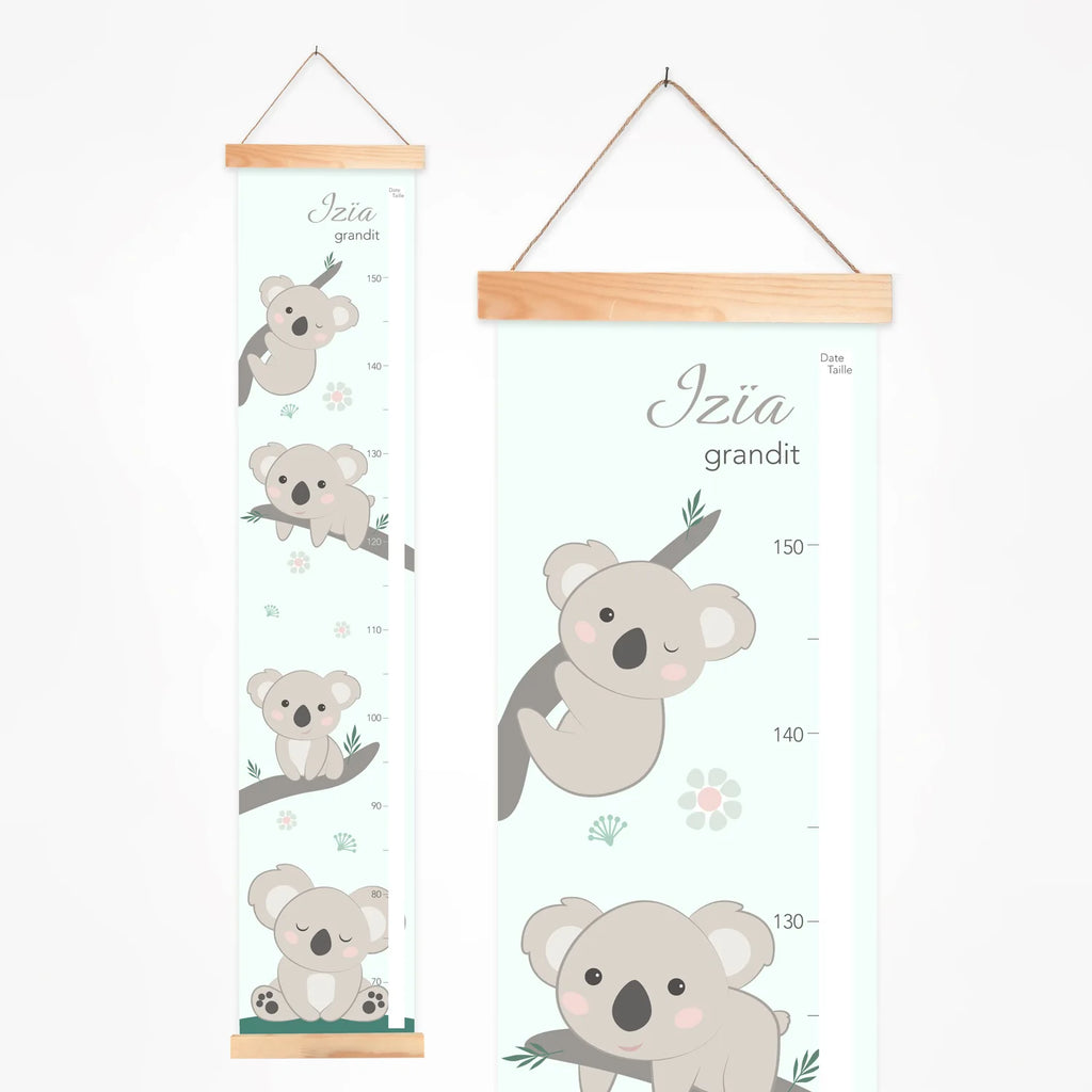 Toise tissu personnalisable des bébés koalas
