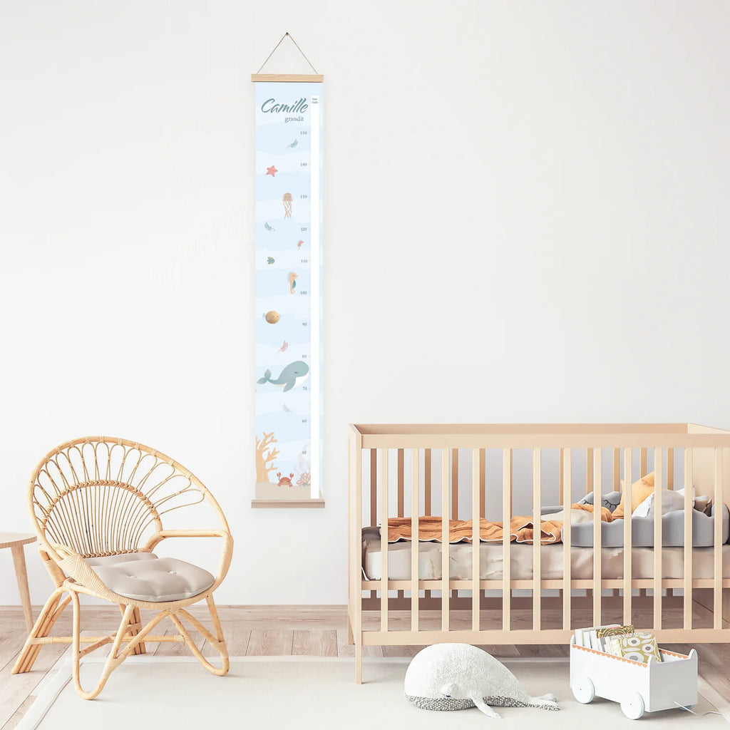 Une toise pour décorer la chambre de votre enfant sur le thème de l'océan