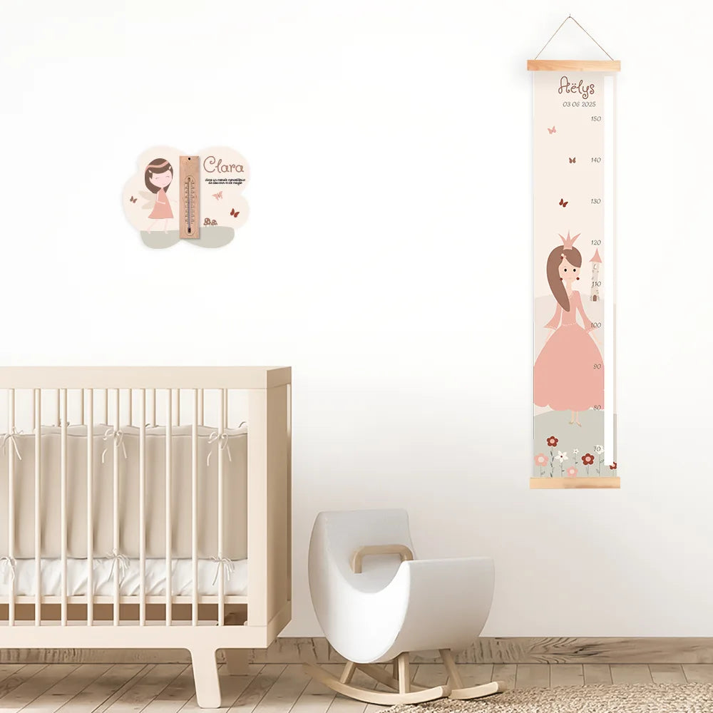 Une jolie toise princesse pour décorer la chambre de votre fille