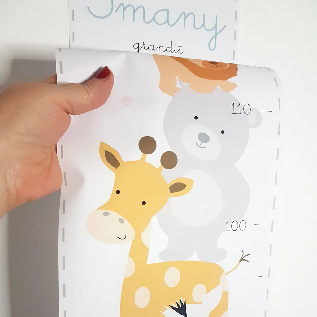 Toise souple des bébés animaux