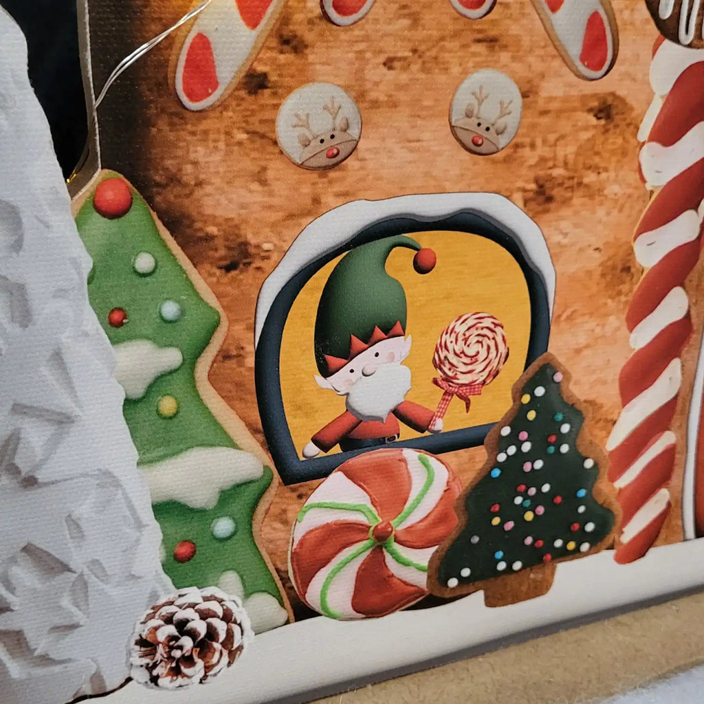 Décor lutin de Noël fabricant des confiseries