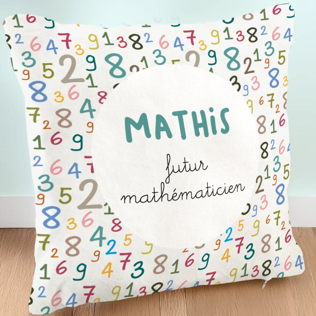 Coussin prénom pour apprendre les chiffres de 1 à 9