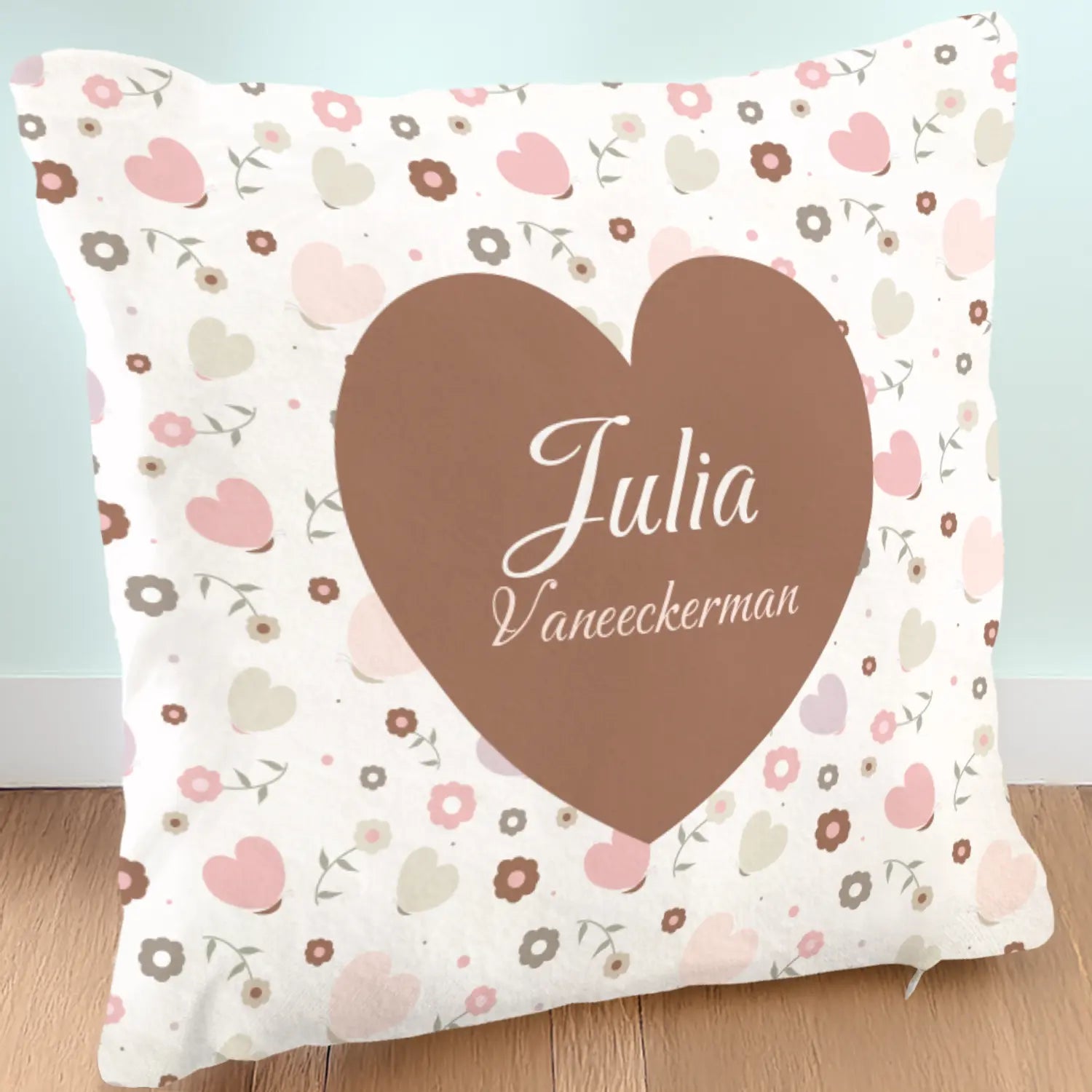 Coussin Personnalisé "Voiture 3" 40x40 Cm - Pour Sieste Enfant, Maternelle, Déco Avec Prénom - 4