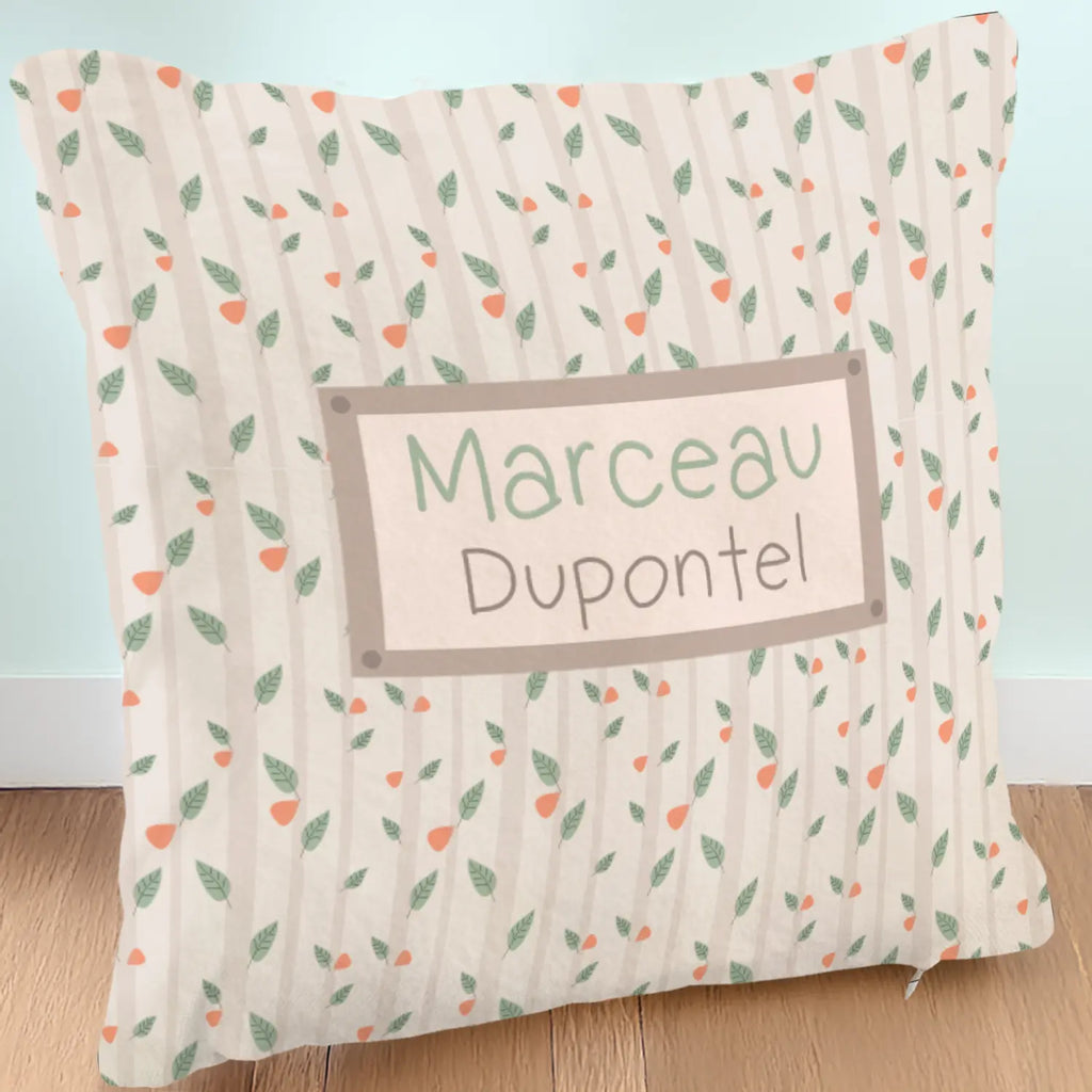 Coussin sieste école personnalisé de la forêt scandinave