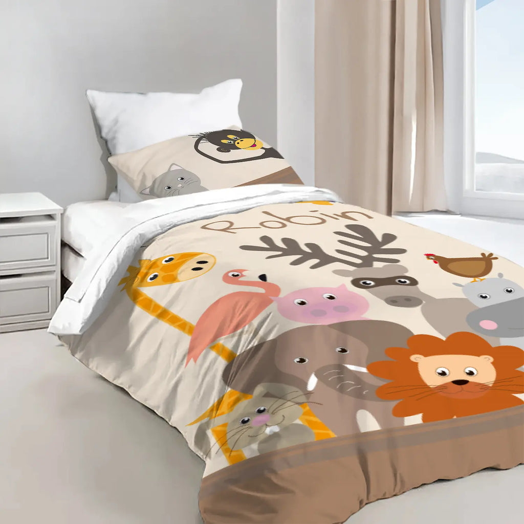 Housse de couette personnalisée de l'Arche de Noé