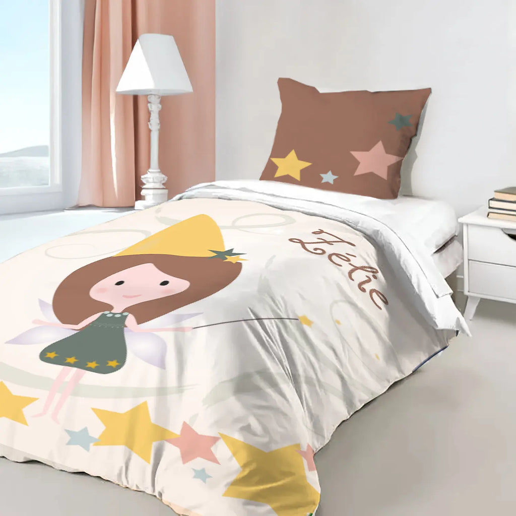 Housse de couette à personnaliser sur le thème univers de fées