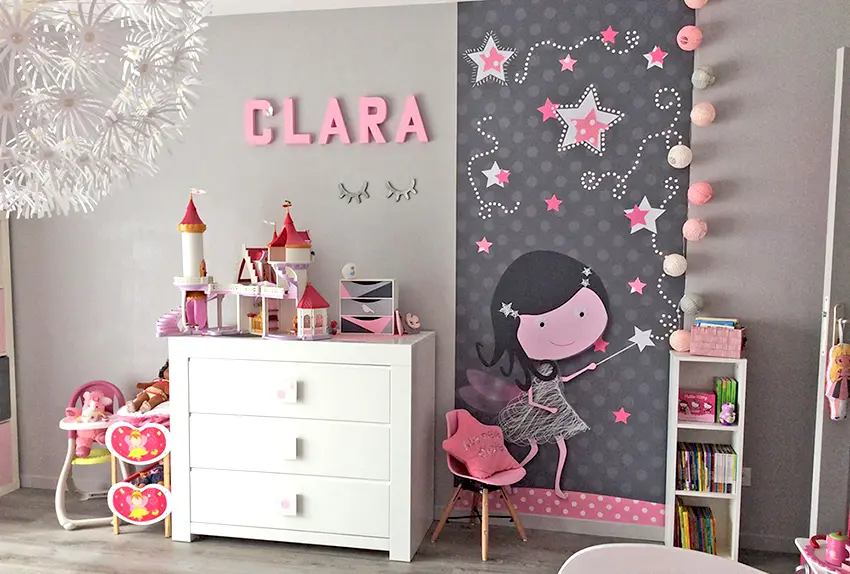 La chambre de fille en rose et gris – trouver les meilleures idées