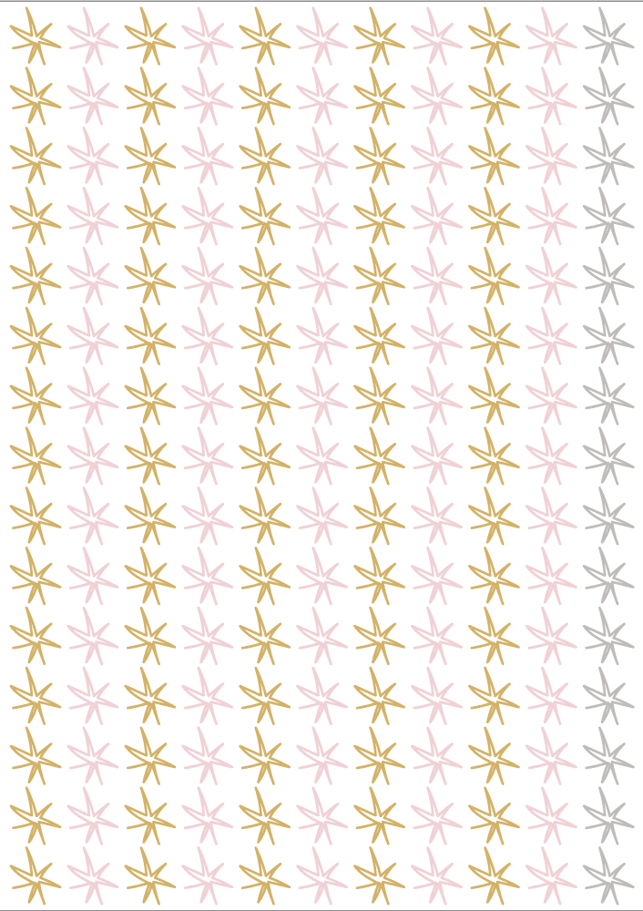 Sticker étoiles de la licorne 30x42cm