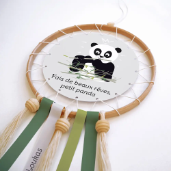 Capteur de rêve personnalisé sur le thème panda