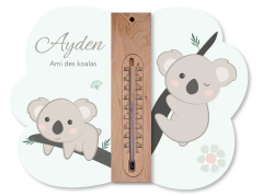 cadre thermomètre personnalisé thème koala