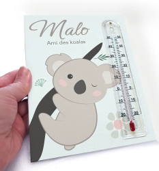 cadre thermomètre personnalisé thème koala