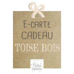 E-carte cadeau toise bois baby's-here
