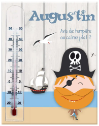 Thermomètre personnalisé mer et pirates