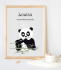 Affiche personnalisable panda