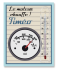 Cadre thermomètre température moteur de voiture
