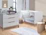 Chambre bébé essentielle NATURE blanche et bois de hêtre