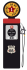 Pompe à essence de la route 66 en sticker géant