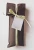Kakémono japonais fille autour du prénom Paquet cadeau : Sac intissé couleur chocolat