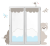 Décoration chambre bébé ourson nuage pour fenêtre