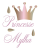 Sticker personnalisé Princesse et couronne