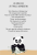 Règle de la maison à personnaliser de la famille panda