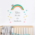 Décoration arc en ciel coloré pour la chambre de bébé