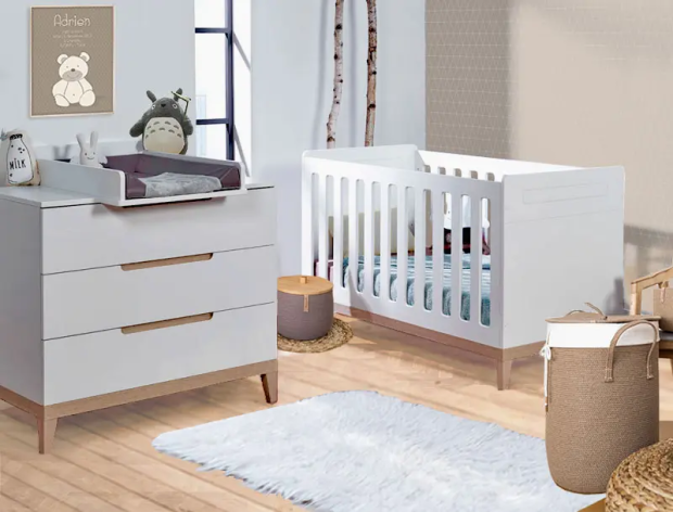 Commode et meuble à langer pour chambre bébé